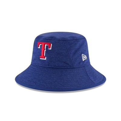 Sapca New Era Texas Rangers MLB Shadowed Stretch Bucket Hat - Albastri